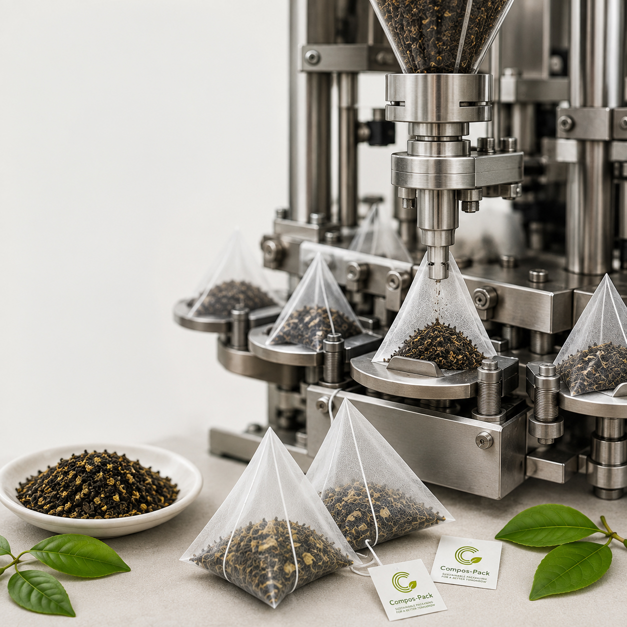 Contract Pyramid Tea Bag Filling